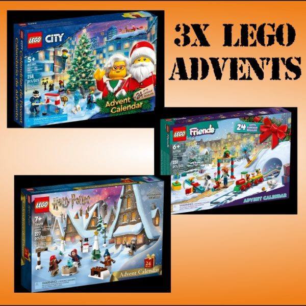 3 X LEGO ADVENT CALENDARS - DRAWN FRIDAY 24th NOVEMBER