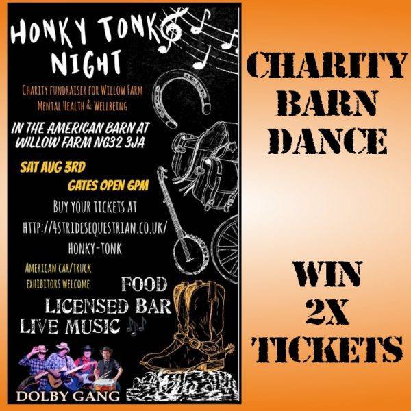 2 X TICKETS TO OUR CHARITY HONKY TONK BARN DANCE - DRAWN JULY 19TH